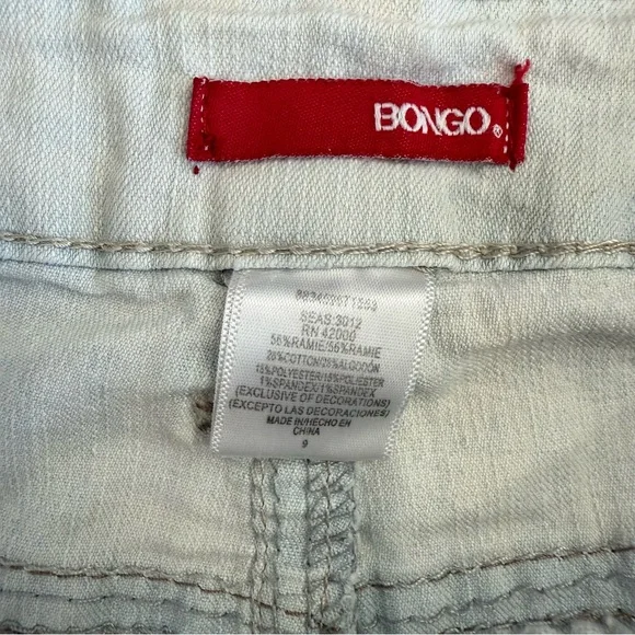 BONGO Women's Light Blue Denim Shorts low waist short shorts size 9 - Picture 4 of 4